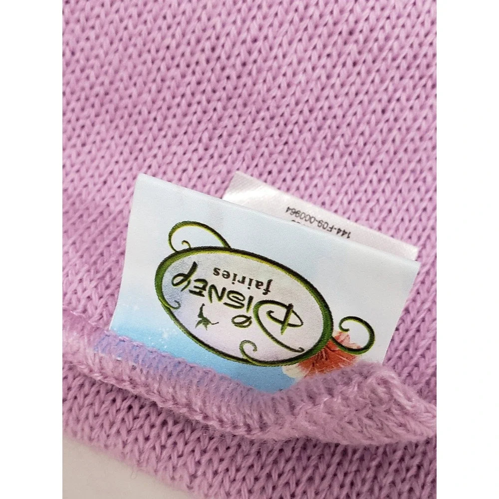 NEW DISNEY GIRLS TINKERBELL SCARF WINTER GIFT PURPLE